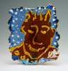 CORMAC BOYDELL ~ Blue Sky Face ceramic 35 x 31 cm - €350 - SOLD 