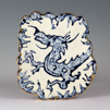 CORMAC BOYDELL ~ Blue Dragon ceramic 26 x 23 cm - €200 - SOLD