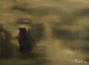 DONAGH CAREY ~ An Tearmann II - Hermitage - oil on board - 23 x 30 cm - €220