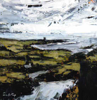 DONAGH CAREY ~ Castle Point I - oil on board - 15 x 15 cm - €200 - SOLD