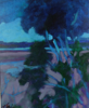 TERRY SEARLE ~ By the Lake II - acrylic on canvas - 39 x 46 cm - €500