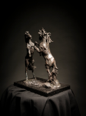 MIM SCALA ~ Fighting Horses - Bronze on black Kilkenny marble - 40 x 35 x 22 cm - edition of 10 #1 - 10 available - from €4800