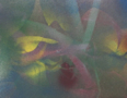  TERRANCE KEENAN ~ Uji : Studies in Being-Time #6 - spray paint on canvas - 20 x 25 cm - €250