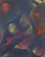  TERRANCE KEENAN ~ Uji : Studies in Being-Time #8 - spray paint on canvas - 20 x 25 cm - €250