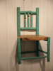 ALISON OSPINA ~ Painted Child's Chair - painted hazel with elm seat - €175