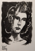 BRIAN LALOR ~ Joan Denise Moriarty1912 -1992 - brush drawing - 48 x 48 cm - €300