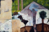 CATHERINE WELD ~ Three Trees - oil on canvas - 50 x 76 cm -€750