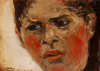 CHRISTINE THERY ~ Farm Girl - oil on canvas - 13 x 18 cm - €330