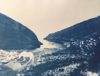 GINNY PAVRY ~ The Visit - cyanotype on paper - 24 x 17.5 cm