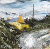 DONAGH CAREY - Yellow House, Gunpoint - oil on board - 14 x 14 cm - €280 - SOLD