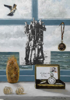 ANGIE SHANAHAN - Shell Souvenir Still Life - Mixed media on gesso - 40 x  29.5 cm - €750