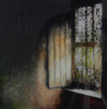 JANET MURRAN - The Good Room - charcoal, acrylic, photo tansfer& beeswax on paper - SOLD