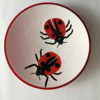 ANGELA BRADY Ladybirds Chase - Fuse Glass - 40 cm diameter - €360