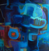 CARIN MacCANA - Connected - oil on canvas - 100 x 100 cm - €1200 