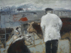 CHRISTINE THERY - Bull Siesta - oil on canvas - 71 x 91 cm - €2600