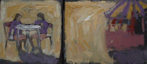 CHRISTINE THERY - Carousel - oil on canvas - diptych 20 x 45 cm - €480