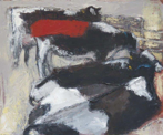 CHRISTINE THERY - Red Towel - oil on canvas - 25 x 30 cm - €450