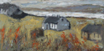 CHRISTINE THERY - The House Between - oil on canvas - 31 x 61 cm - €880