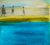 HELEN O'KEEFFE - Day at the Beach - Barleycove 1960 - oil & mixed media on board - 23 x 28 cm - €480