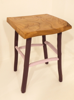 ALISON OSPINA - Purple painted stool elm top - €240