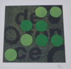 CHRISTINA JASMIN ROSER - Defence in Green - textile - 30 x 30 cm - €240