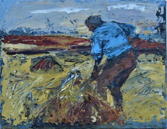 CHRISTINE THERY - Dance of the Haymaker - oil on canvas - 35 x 45 cm - €550 - SOLD