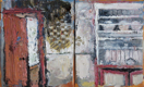 CHRISTINE THERY - Buried Treasure - oil on canvas diptych - 25 x 41 cm - €650