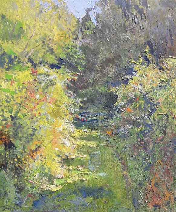 DAMARIS LYSAGHT - Butter Road 1 - oil on canvas on panel - 30 x 25 cm - €725