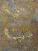 GANA ROBERTS - Sulphur Mountain 4 - oil, cold wax & mixed media - 59 x 49 cm - €320