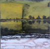 JANET MURRAN - Mirror Image - charcoal & acrylic on panel - 20 x 20 cm - €295