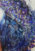 JOANNE NEVILLE - Purple Monster Acropora - ink on Yupo paper - 90 x 60 cm - €345