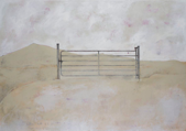 JOHANNA CONNOR - The Gate - mixed media on canvas - 100 x 140 cm - €3600