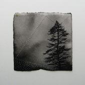 LAURA WADE - Aside 1 - ink & perforations on paper - 20 x 20  cm - €75