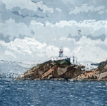 SUSAN EARLY - Bailey Lighthouse IV - etching & aquatint - 25 x 25 cm - edition of 50 - €160 unframed €210 framed