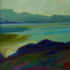 TERRY SEARLE - Evening Landscape - acrylic on canvas - 50 x 50 cm - €950