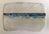 SARA ROBERTS - Beach 1 - porcelain mounted on board - 19 x 23 cm - €150