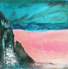 SHARON DIPITY - Beach at the end of the World - mixed media - 48 x 48 cm - €550