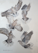 BIRGITTA SAFLUND -An uncertain Freedom - watercolour - 91 x 71 cm - €850
