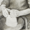 CECELIA THOLE - Potters Hands 5 - charcoal drawing - €300