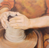 CECELIA THOLE - Potters Hands 5 - oil on canvas - €380