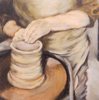 CECELIA THOLE - Potters Hands 7 - oil on canvas - €380