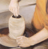 CECELIA THOLE - Potters Hands 9 - oil on canvas - €380