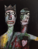 PAUL FORDE CIALIS - Lying in the dark - acrylic on canvas - 76 x 62 cm - €650