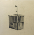 CIARA RODGERS - At your service I - charcoal on fabriano - 77 x 77 cm -€780