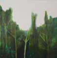 SARAH LONG - When big trees were Kings - acrylic & mixed media on canvas - 100 x 100 cm - €710