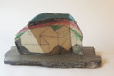 DAVID SEEGER - Enfoldings for Building 1 - ceramic on slate - 28 x 48 cm - €550