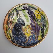ETAIN HICKEY - Hare and Lupins - ceramic - 16 cm - €128 -SOLD