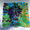 ANGELA BRADY - Cork Green Man Mask - fused glass Art - €350