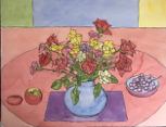 PETER MURRAY _ Still life with Flowers - watercolour - €500