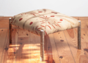 ALISON OSPINA - Round Red Leaf Ottoman - €500
